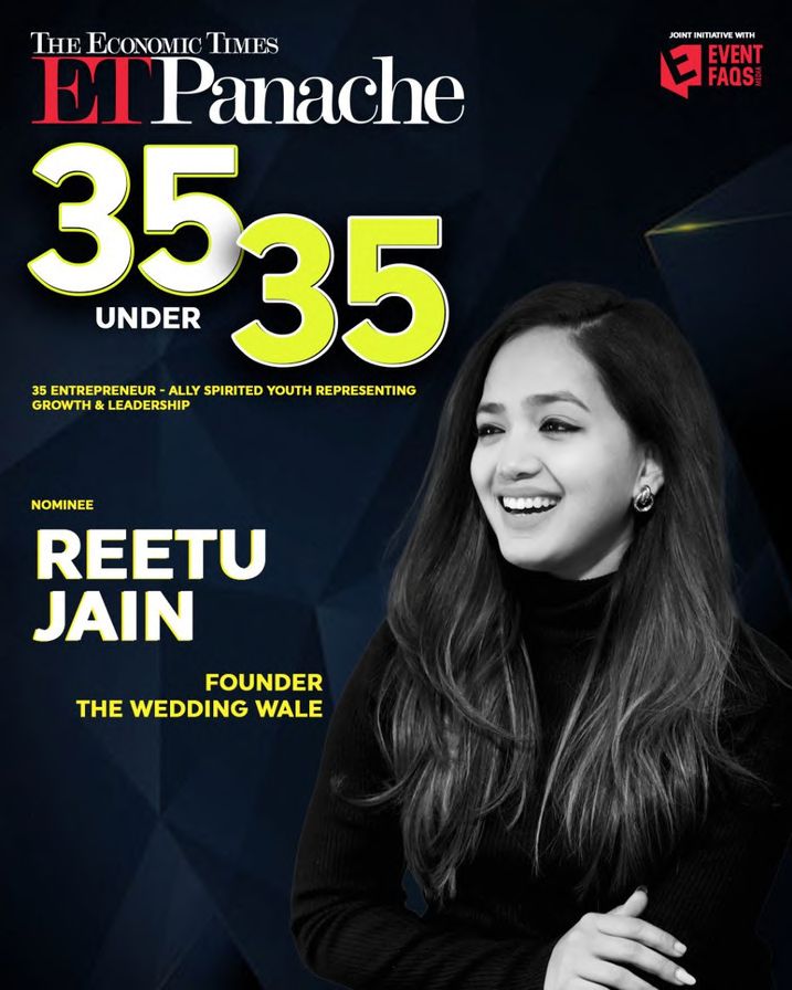 Reetu Jain on the Economic Times 35 Under 35 cover